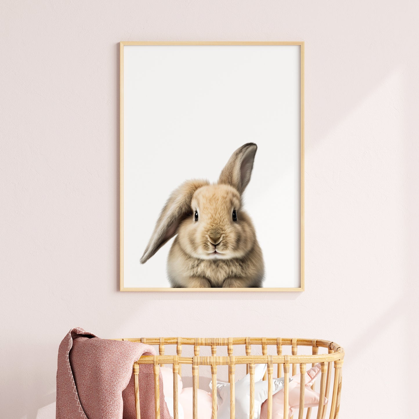 Baby Rabbit Portrait Print