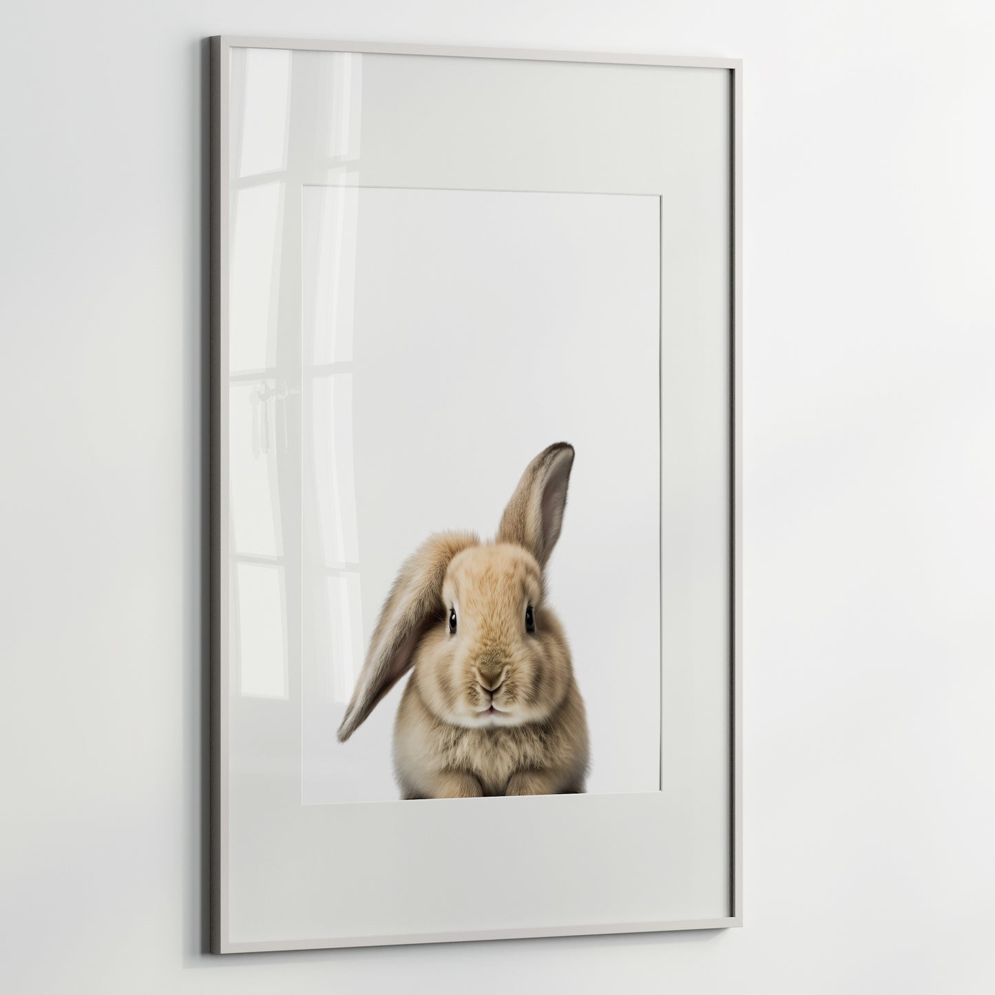 Baby Rabbit Portrait Print