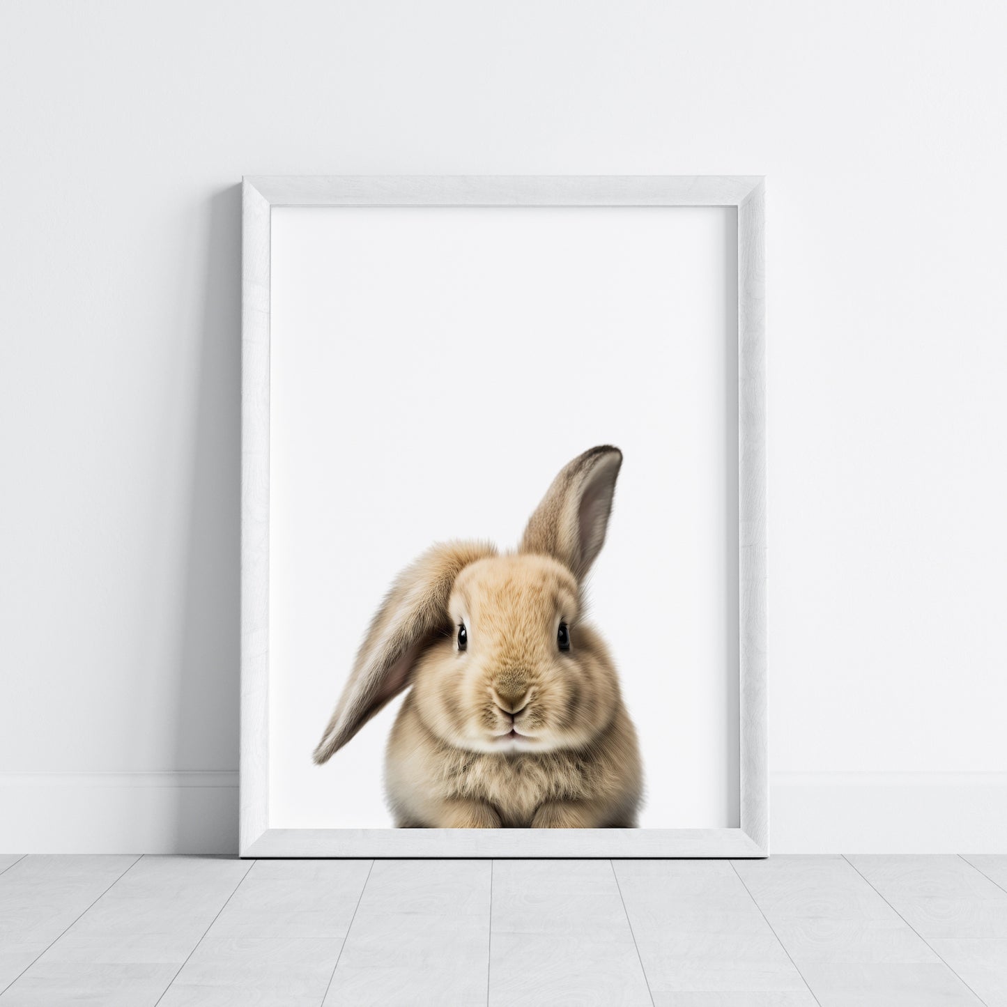 Baby Rabbit Portrait Print