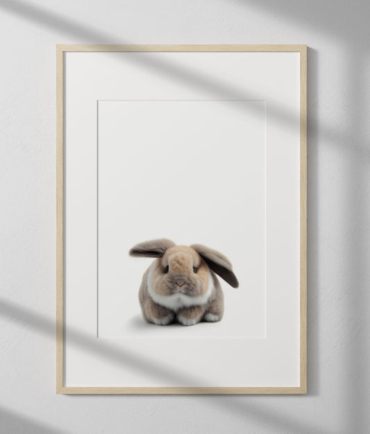 Plush Baby Rabbit Print
