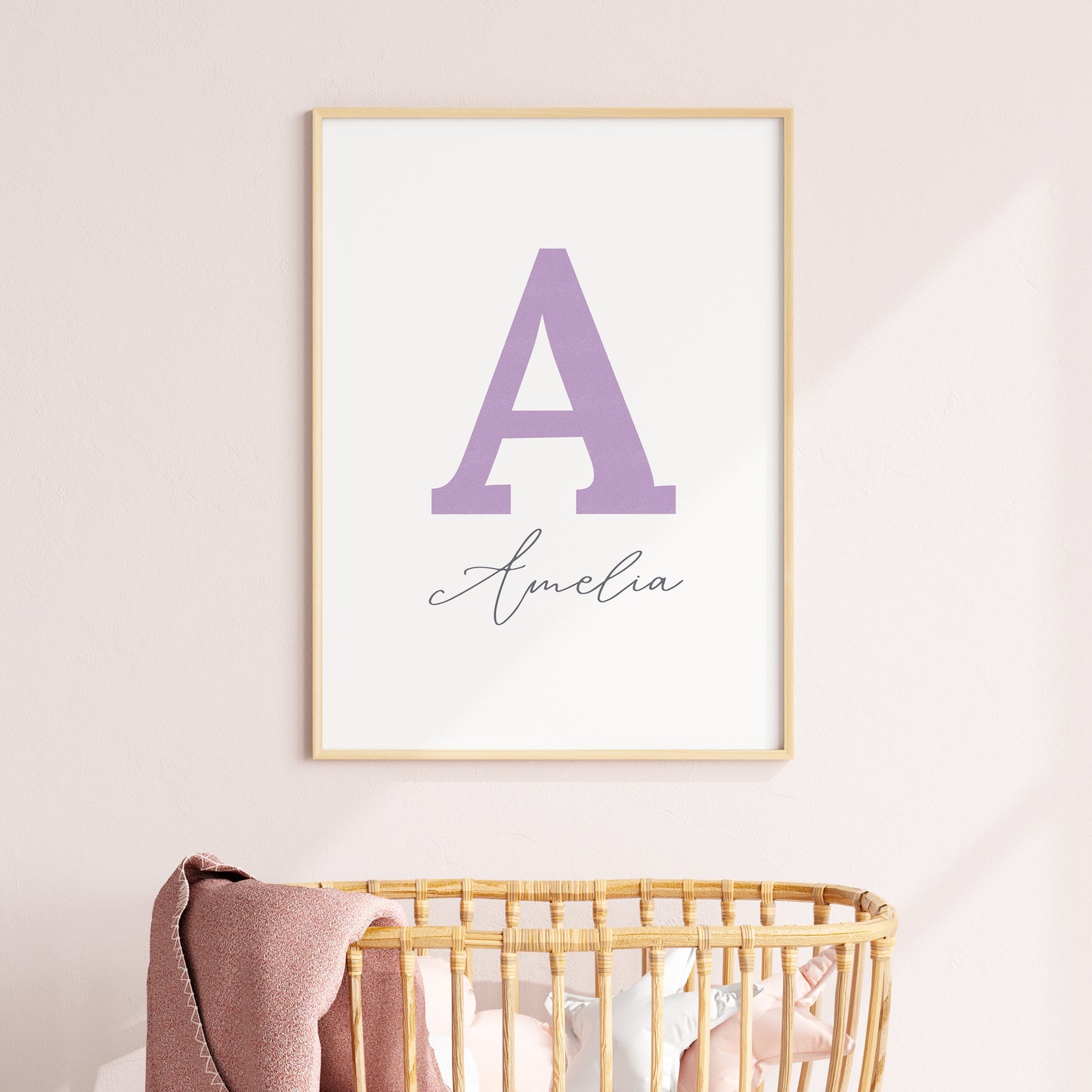 Simple Initials Offset - Custom Poster