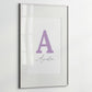 Simple Initials Offset - Custom Poster