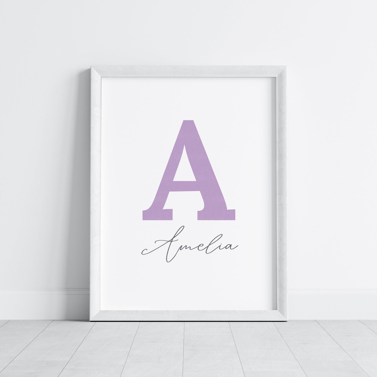 Simple Initials Offset - Custom Poster