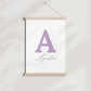 Simple Initials Offset - Custom Poster