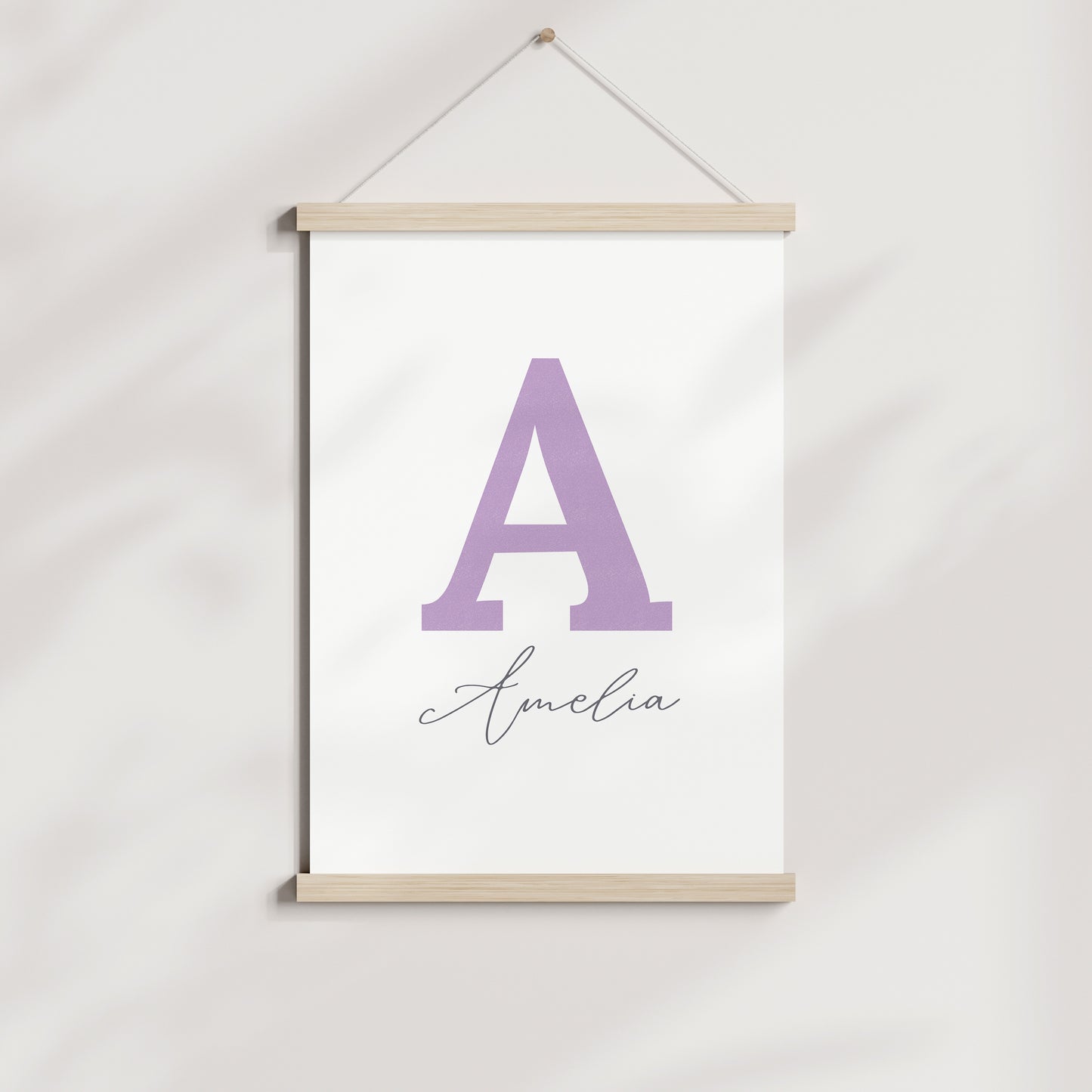 Simple Initials Offset - Custom Poster