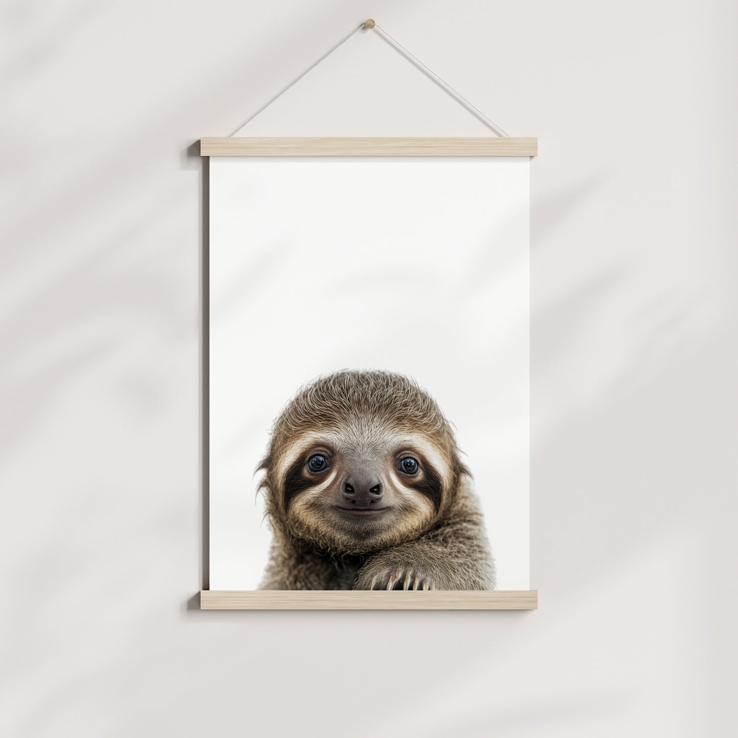 Baby Sloth Portrait Print