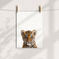 Baby Tiger Portrait Print
