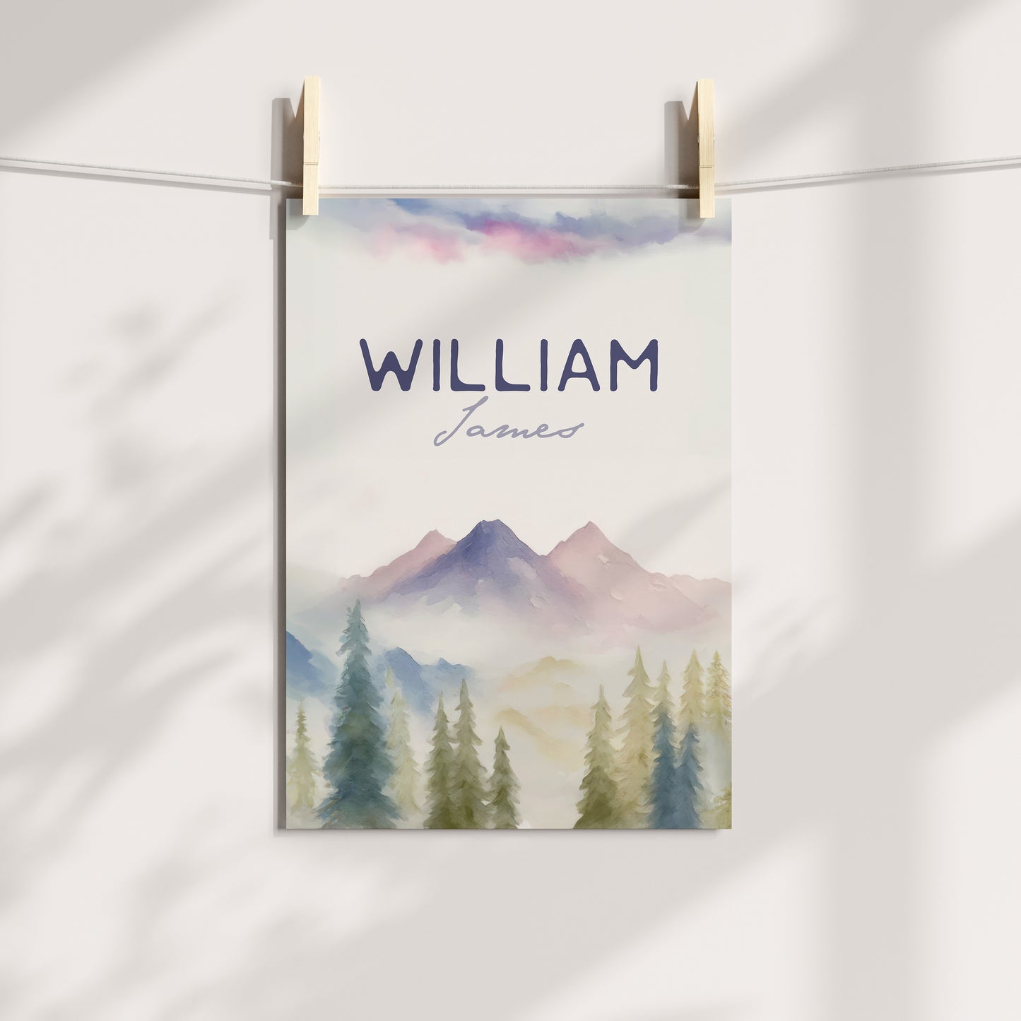 Woodland Mountains - Custom Poster