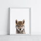 Baby Wolf Portrait Print