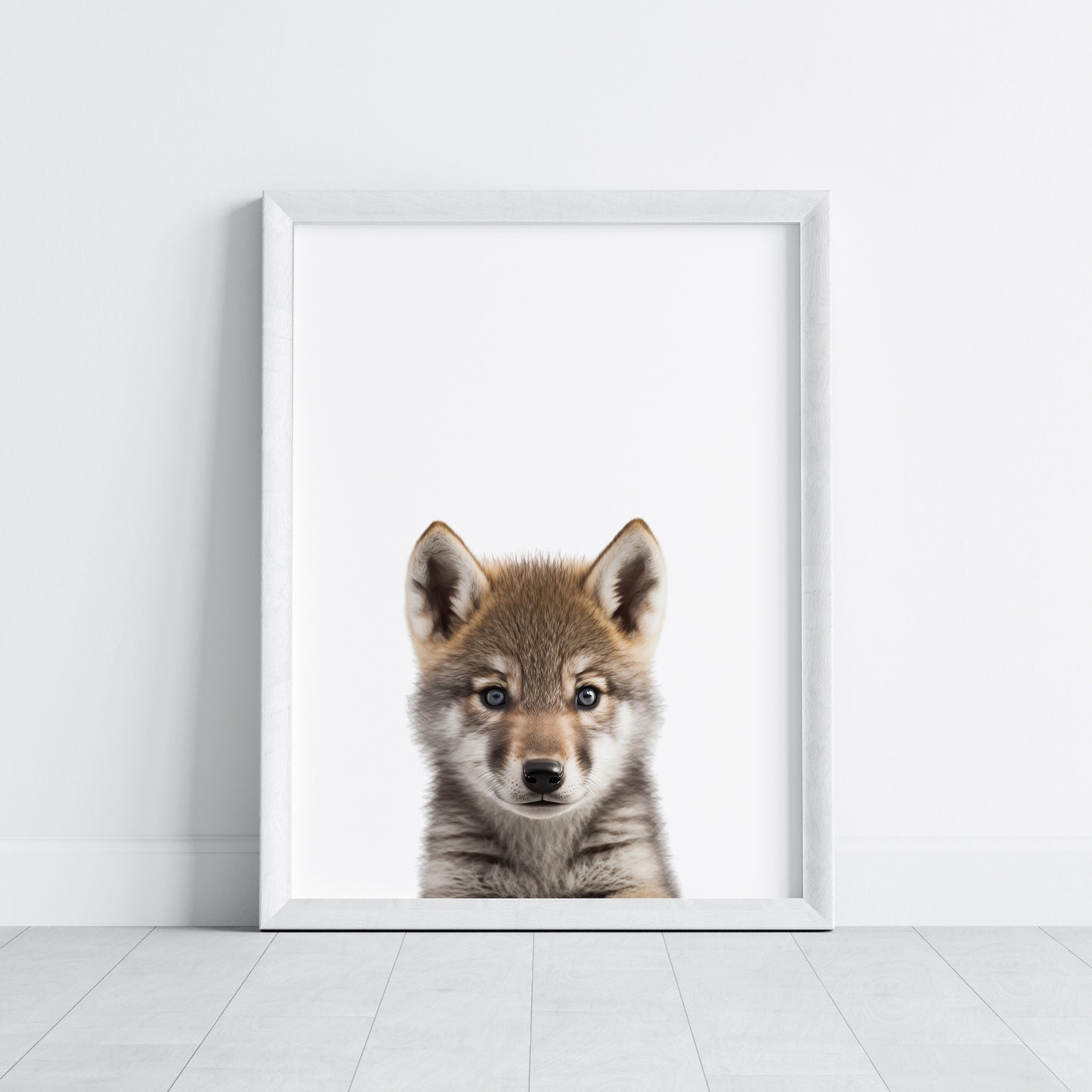 Baby Wolf Portrait Print