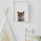 Baby Wolf Portrait Print