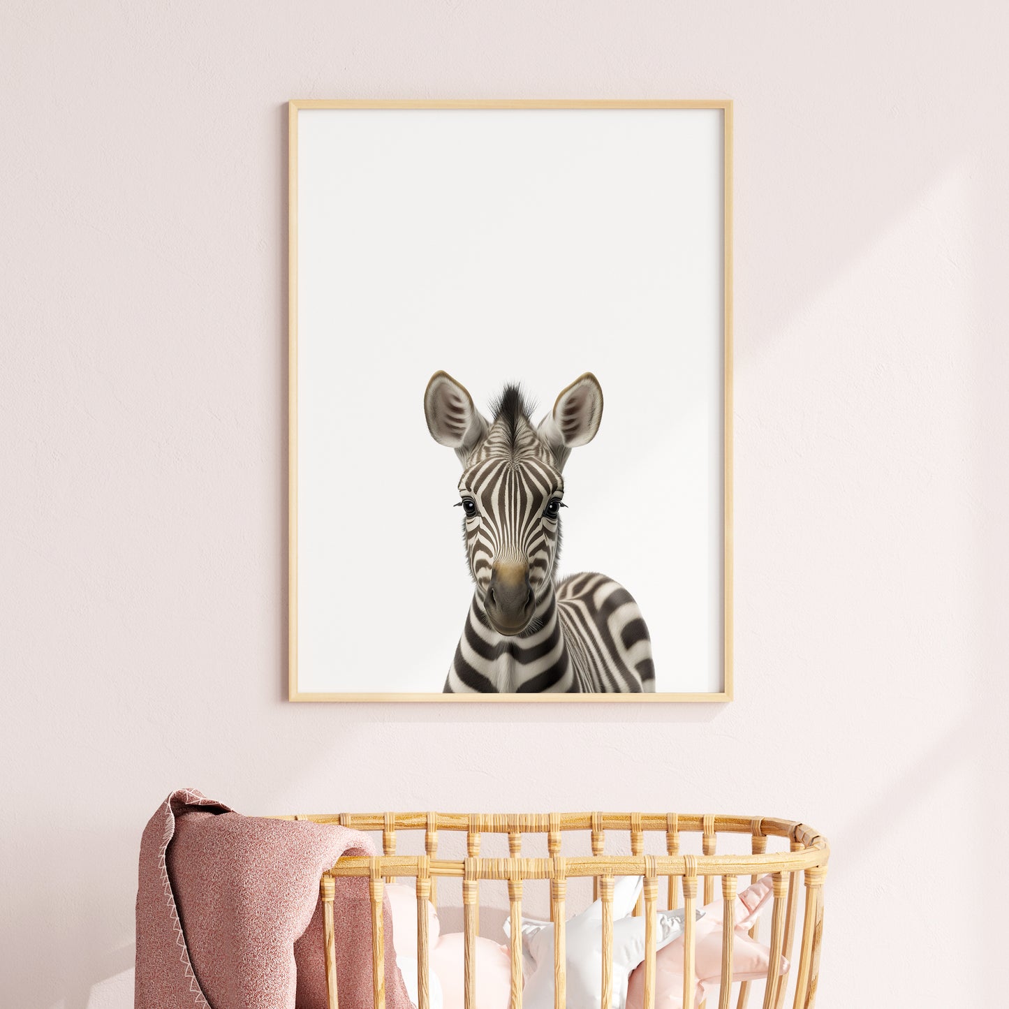 Baby Zebra Portrait Print