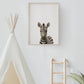 Baby Zebra Portrait Print