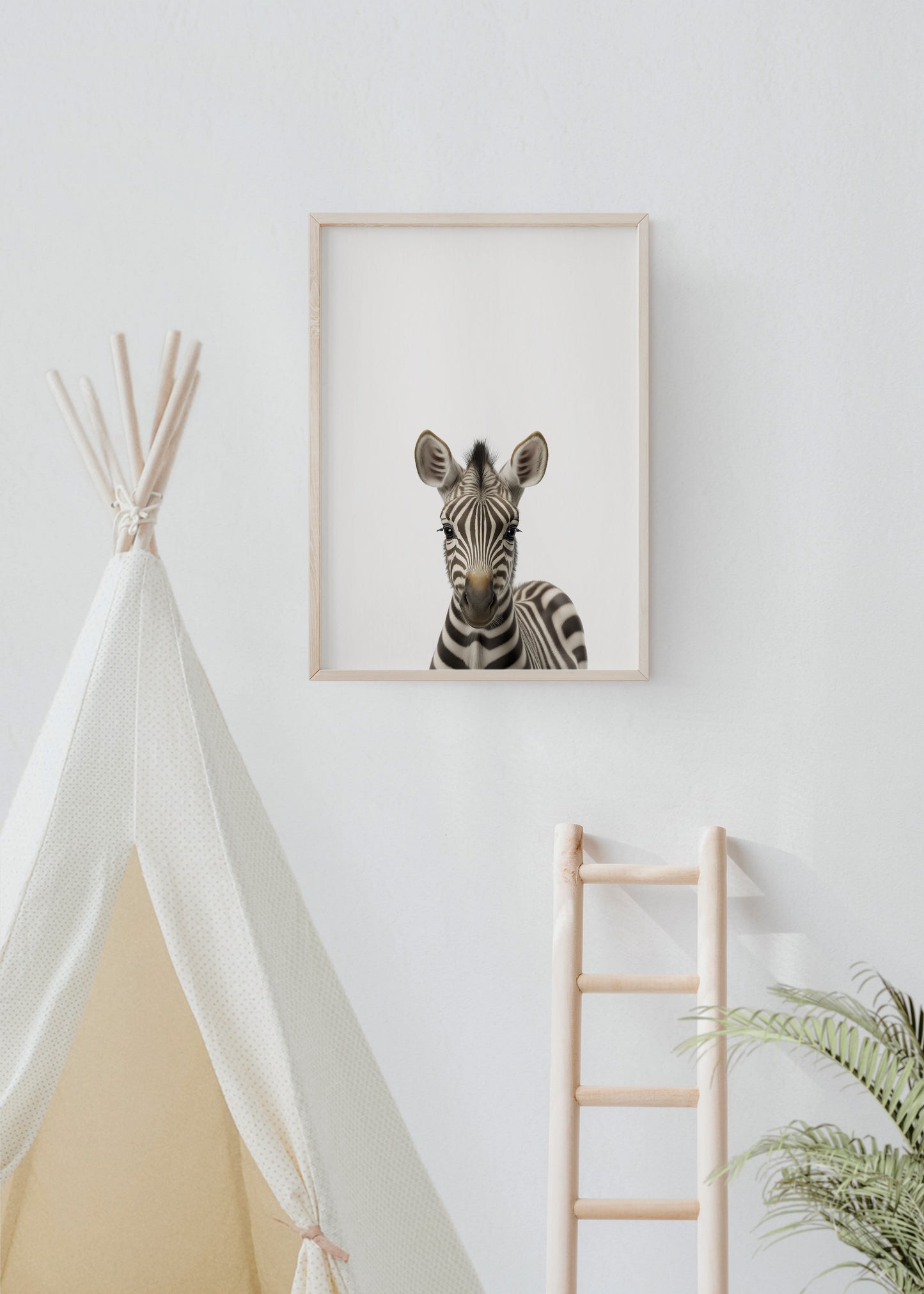 Baby Zebra Portrait Print