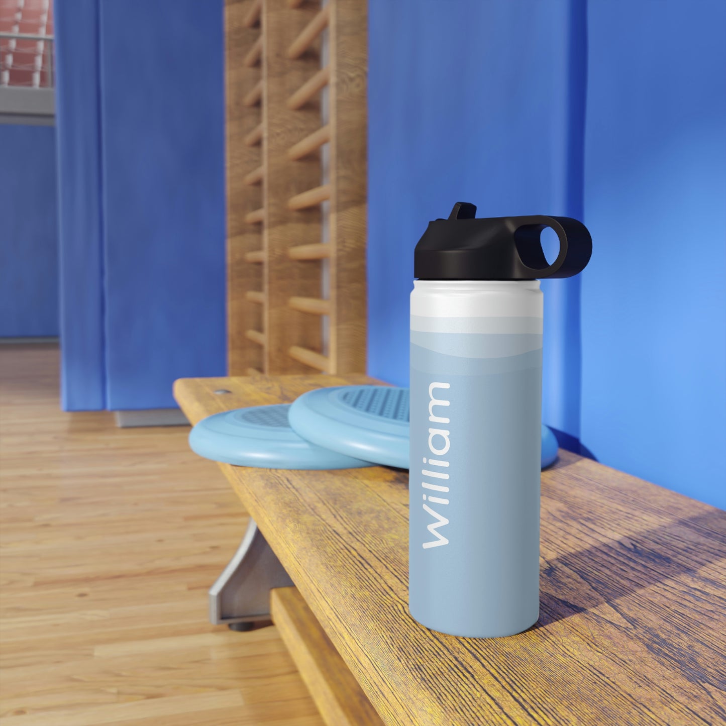 Serenity Ripple - 18oz Stainless Water Bottle