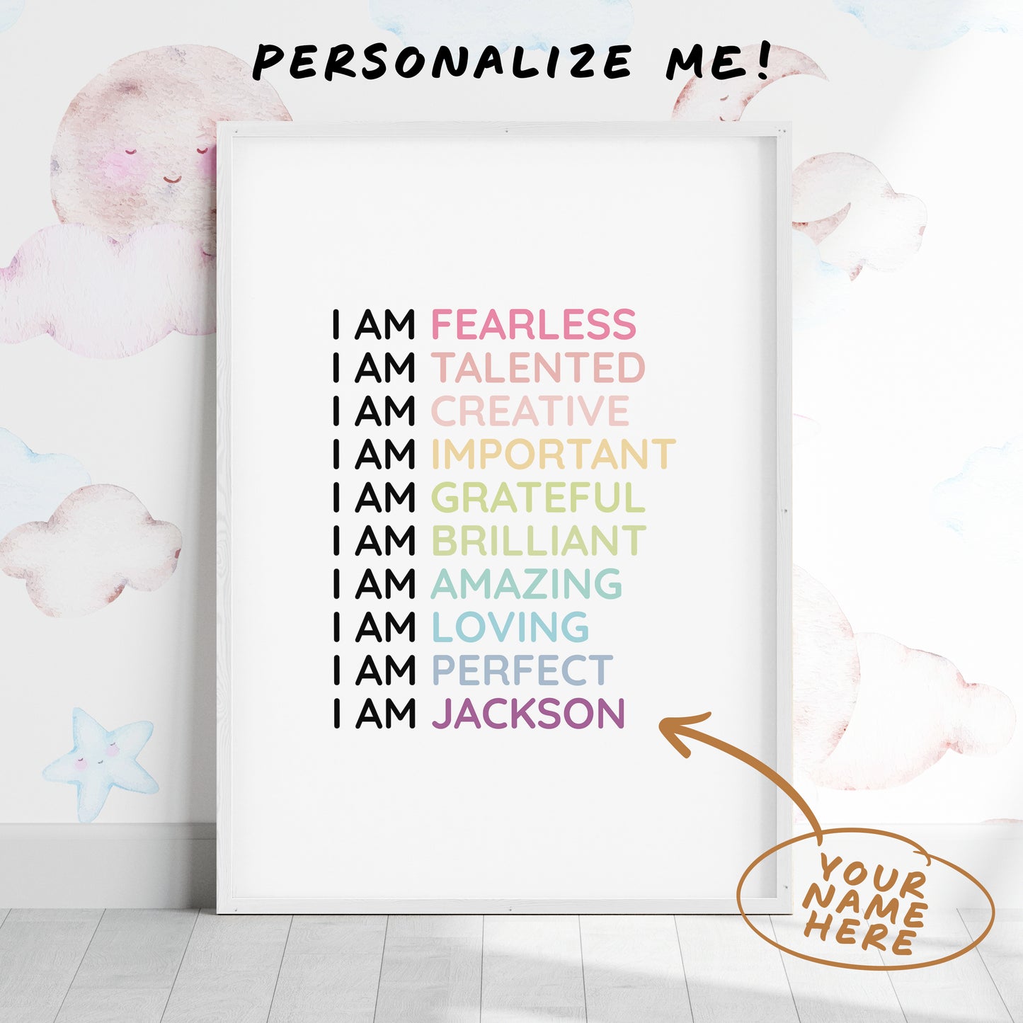 Magic Mindset Empowering ~ White Framed Print