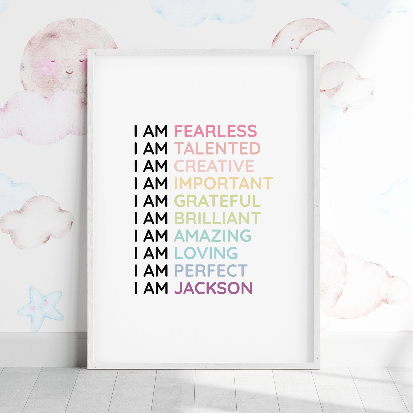 Magic Mindset Empowering ~ White Framed Print