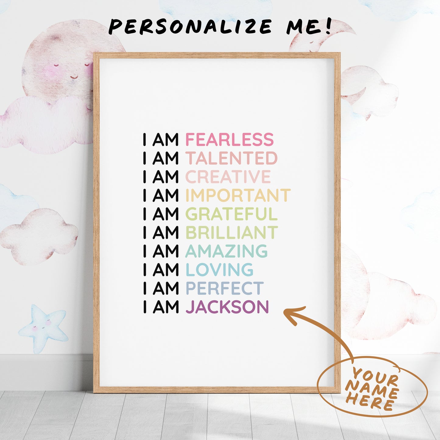 Magic Mindset Empowering ~ Wood Framed Print